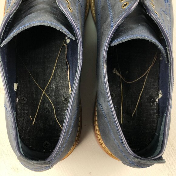 Cole Haan Men's Size 10M Tyler Grand.OS Blue Leather Plain Toe Derby Oxford Shoe - Picture 11 of 12